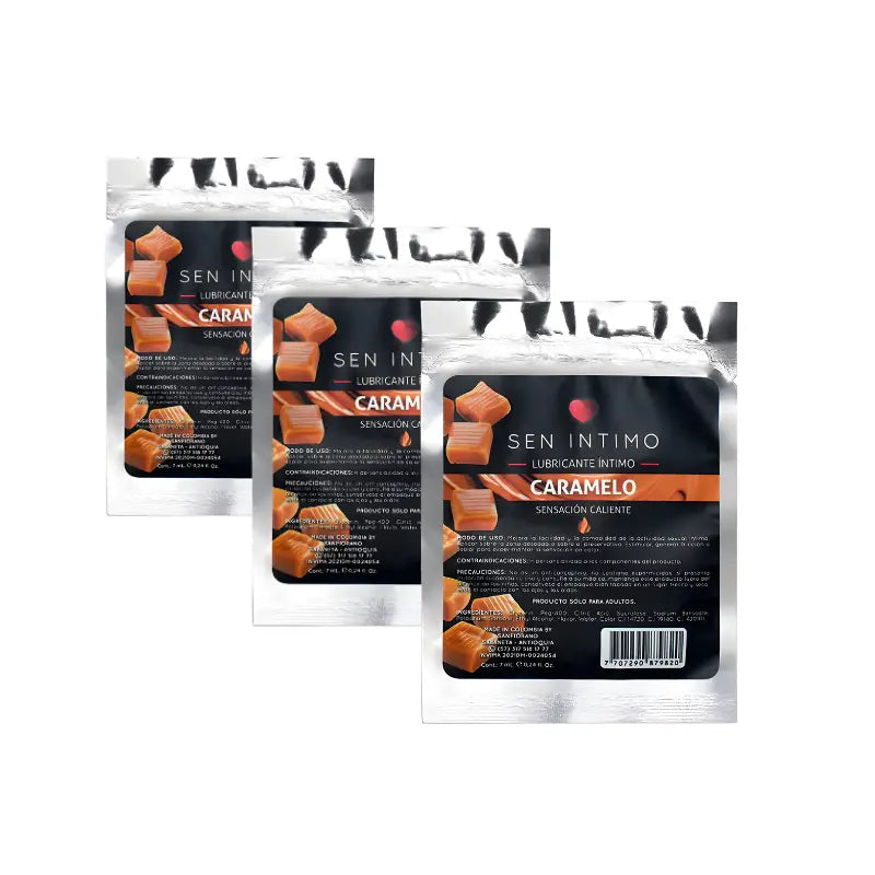 Lubricante Íntimo Caliente Caramelo x 7 ML