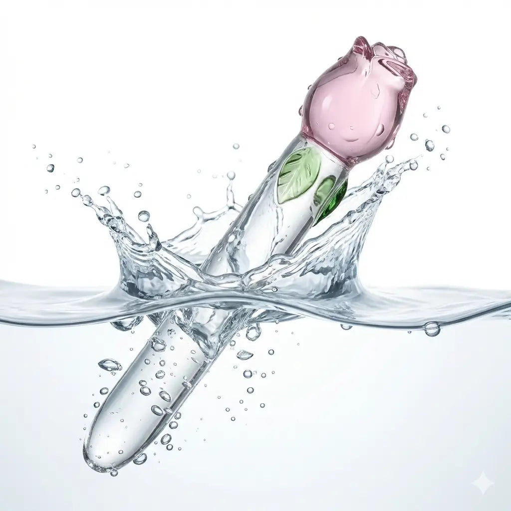 Dildo de Vidrio Flor 20 cm