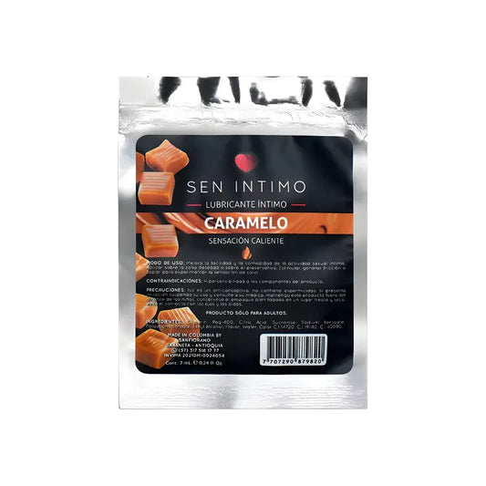 Lubricante Íntimo Caliente Caramelo x 7 ML