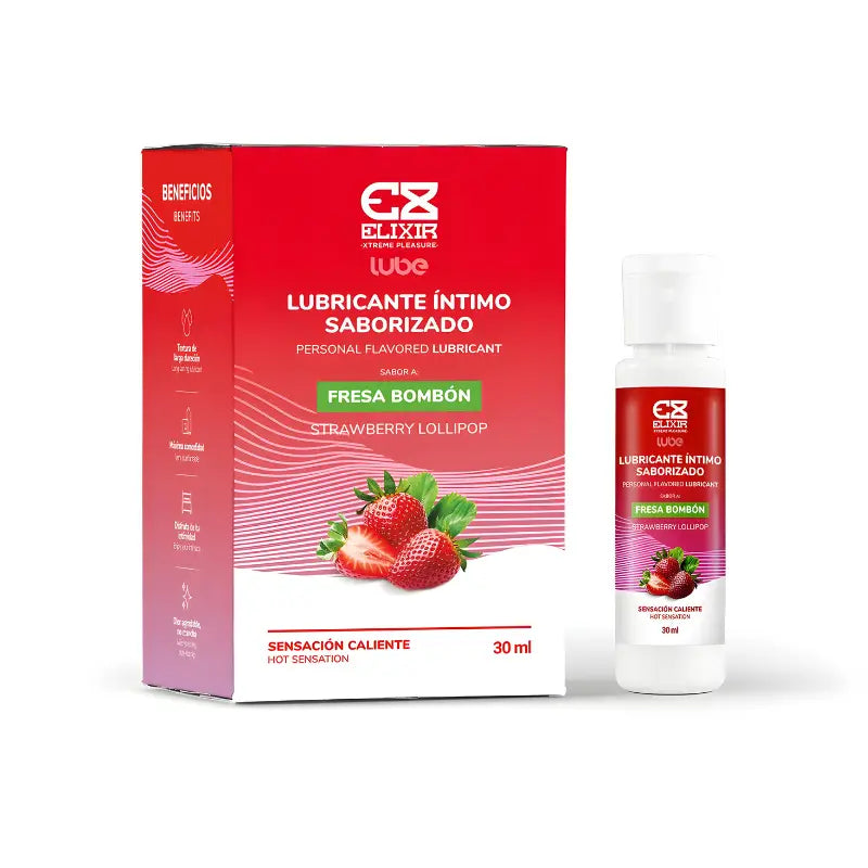 Lubricante Saborizado Fresa Bombon Elixir